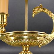 Bronze Gilt Bouillotte Lamp in Directoire Style "Lucien Gau"