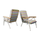 Pair of armchairs, missoni fabric 1970