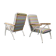 Pair of armchairs, missoni fabric 1970
