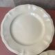 Set of 4 ivory digoin sarreguemines flat plates with gadroons
