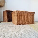 Pair of wicker baskets - wicker planters