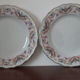 ancient plates Digoin flowers