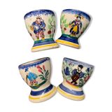 Set of 4 Henriot egg cups