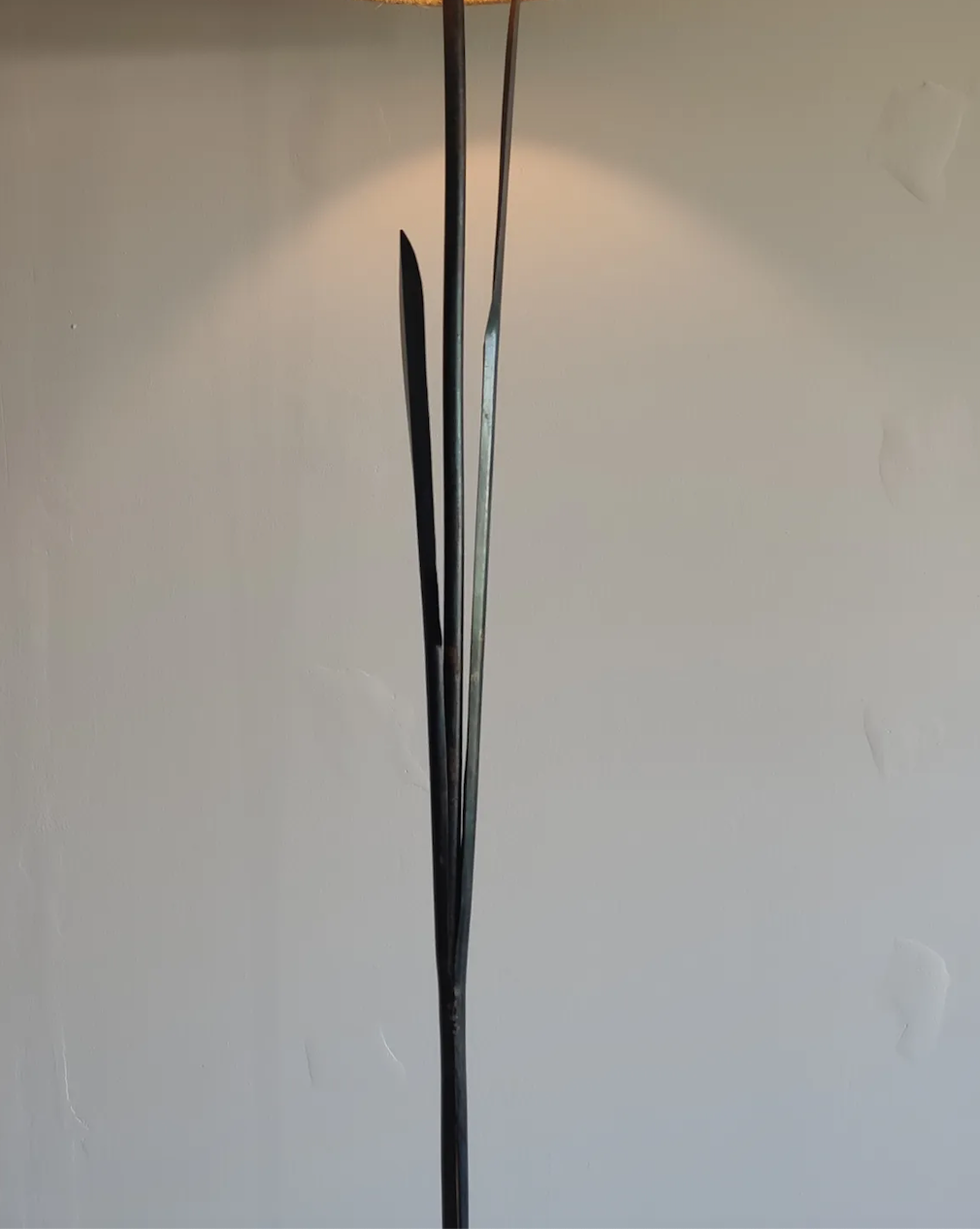 Wrought iron floor lamp