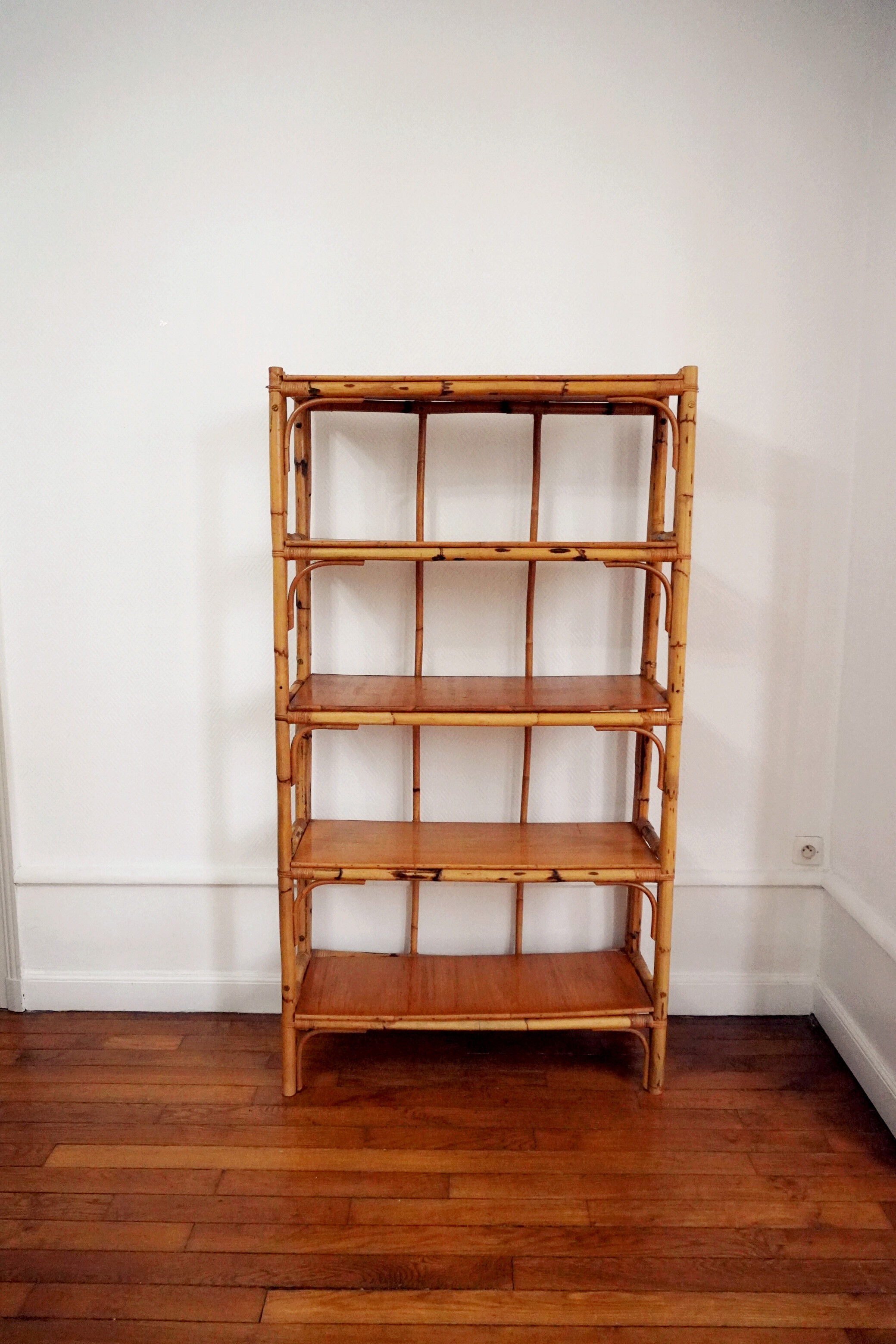 Large rattan shelf