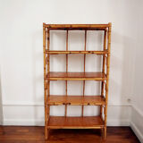 Large rattan shelf