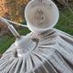 Vintage wood and wool pendant lamp