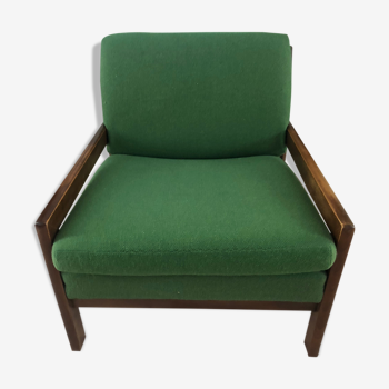 Vintage green Scandinavian armchair from the 60s