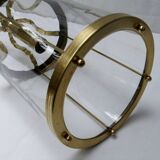 Antique glass cage lantern chandelier