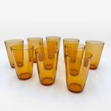 Verres à orangeade ambrés Vereco