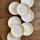 Set of 8 vintage mint and gold dessert plates Saint Amand