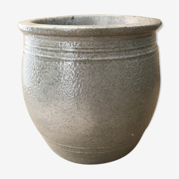 Pot à graisse en grès gris