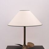 Solid brass helix lamp