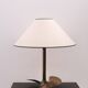 Solid brass helix lamp