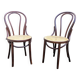Two Thonet chairs Romania model Charlie Chaplin from the 1950s/60s.