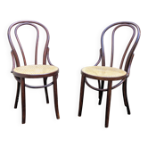 Two Thonet chairs Romania model Charlie Chaplin from the 1950s/60s.