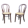 Two Thonet chairs Romania model Charlie Chaplin from the 1950s/60s.