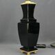 Baccarat, black crystal lamp base