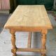 Table à manger de ferme rénovée en chêne massif XXème 200cm