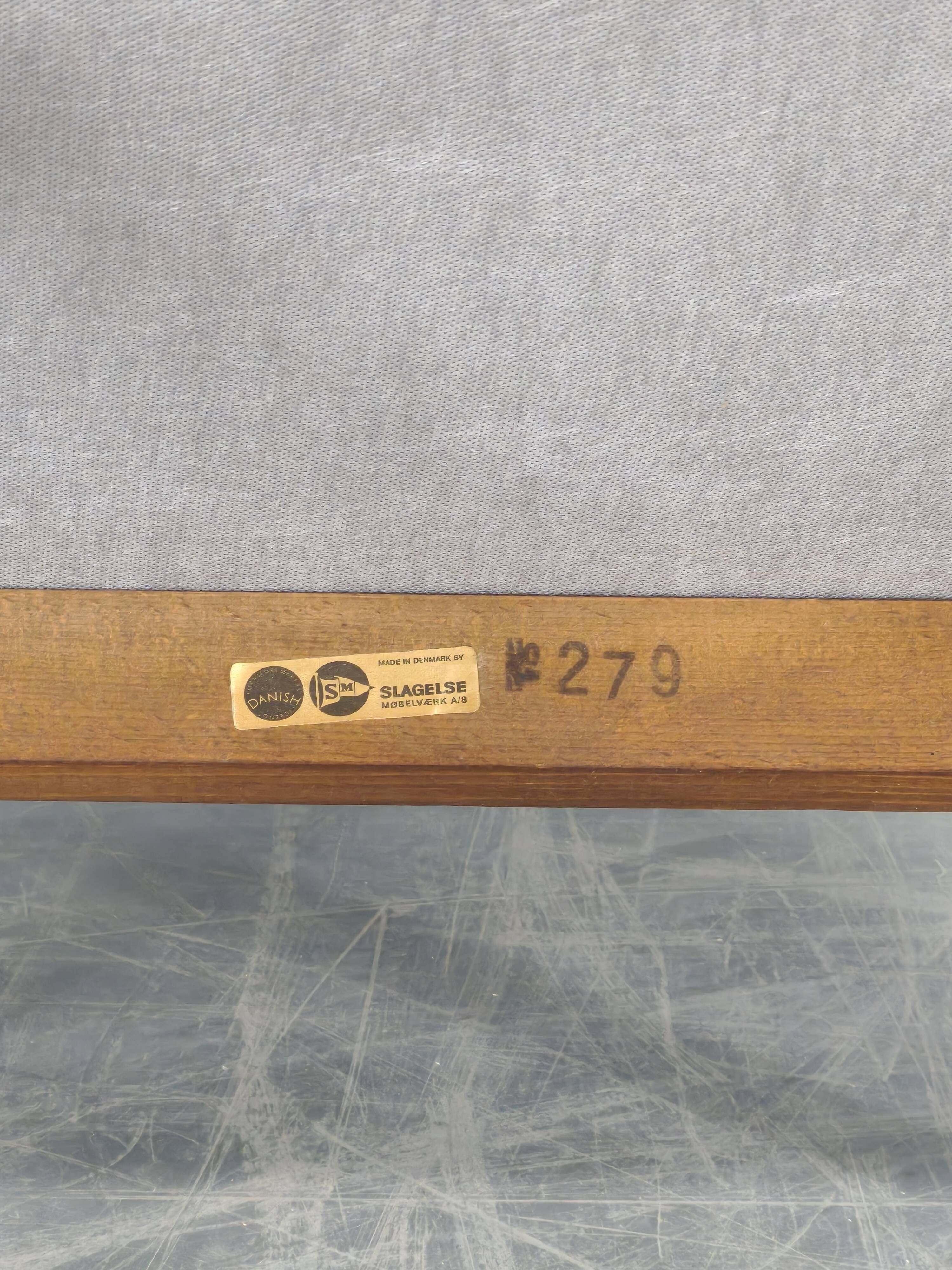 Danish Highback Lounge Chair from the 1960s by Slagelse Møbelvaerk