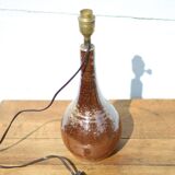 Lampe à poser grès vernissée, lampe de chevet, lampe d'appoint
