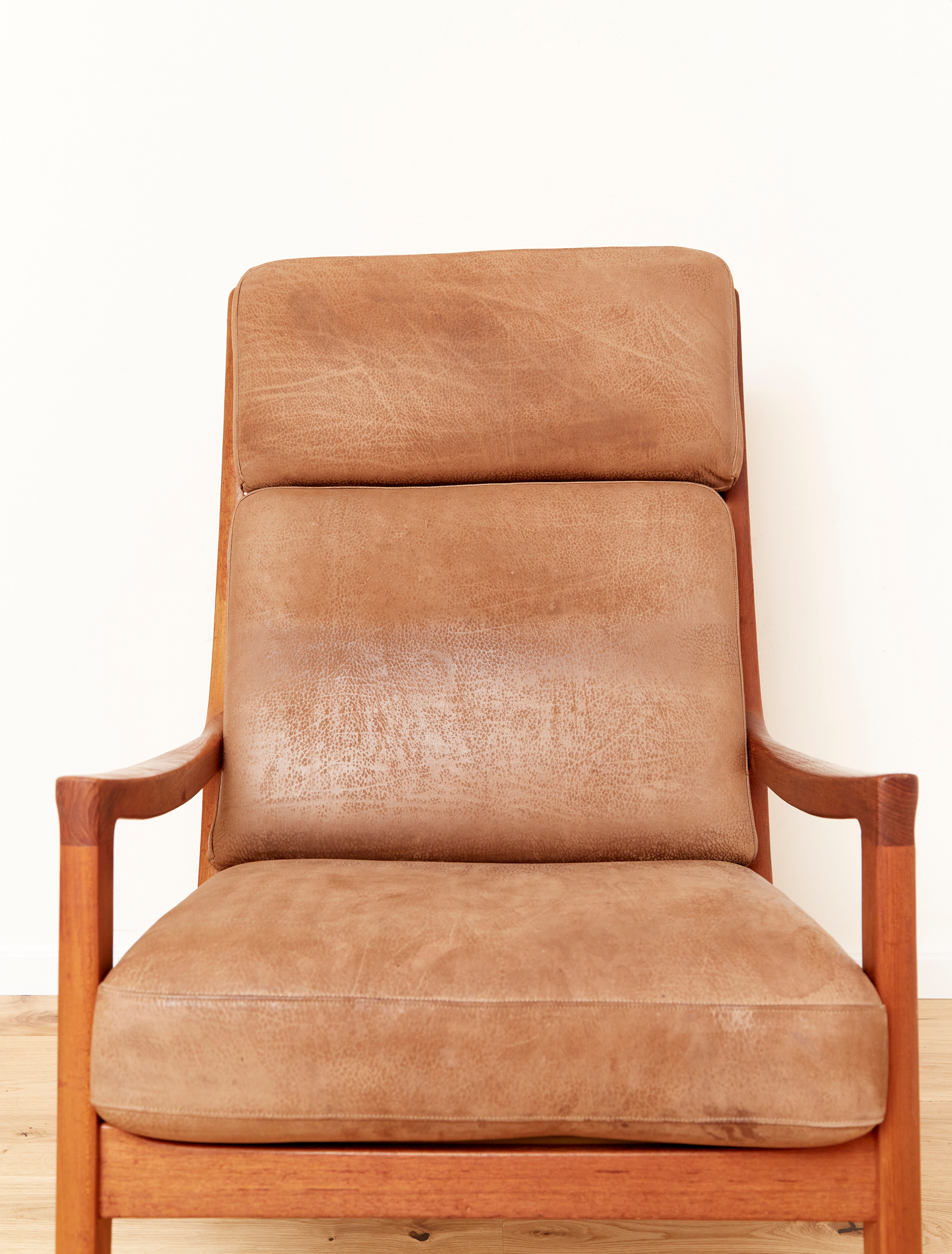 Mid-Century Teak Senator Highback Armchair by Ole Wanscher for CADO