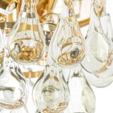 Small Murano glass ceiling pendant in the shape of a drop by C.Palme, Germany, 1970s.