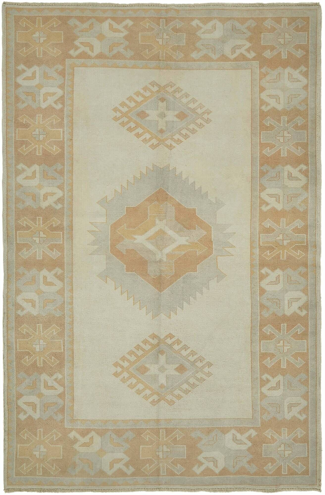 Turkish Vintage Anatolian Rug 151 cm x 228 cm