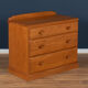 Vintage jentique solid ash chest of drawers