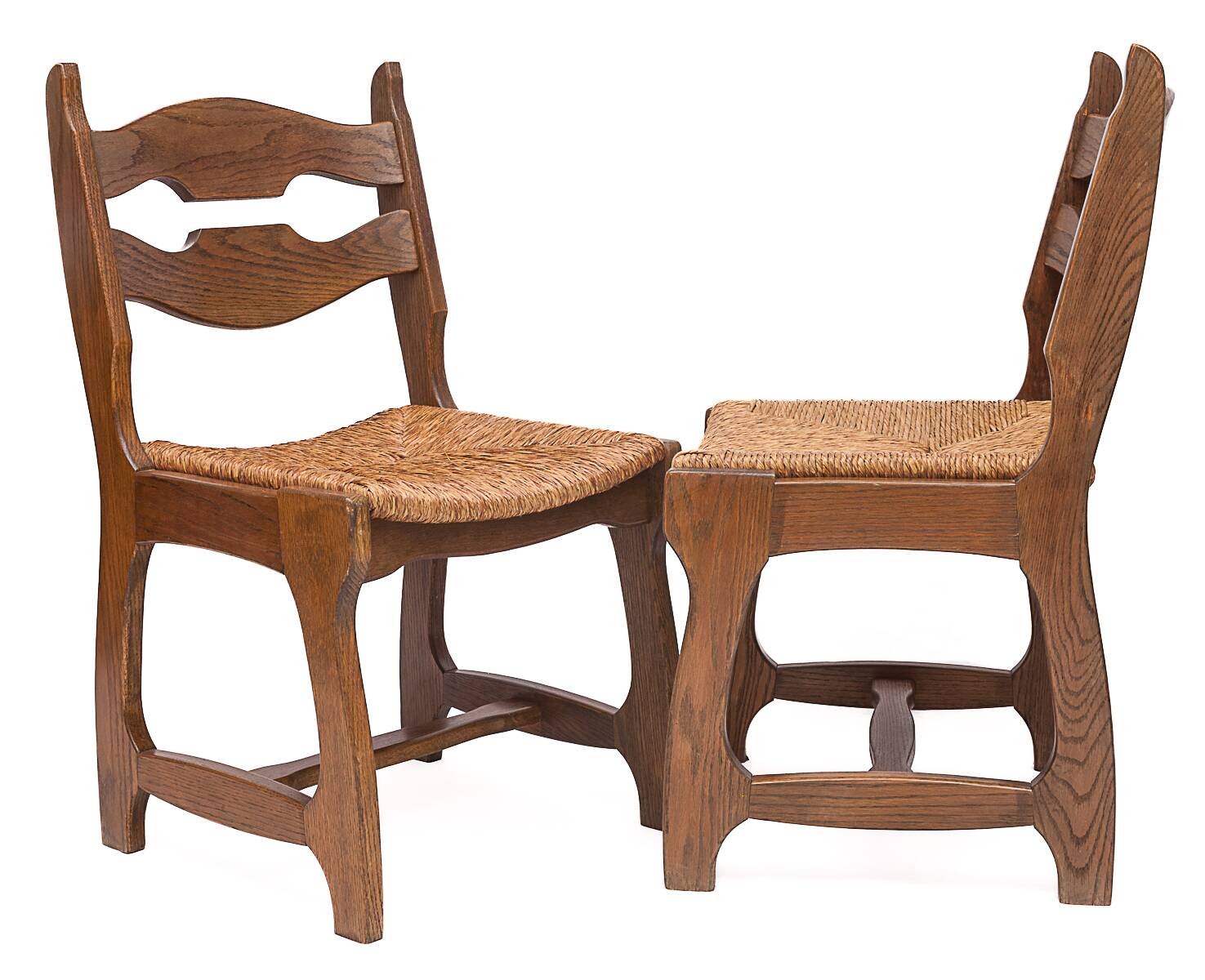 Set of 6 chairs by Guillerme and Chambron