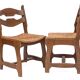 Set of 6 chairs by Guillerme and Chambron