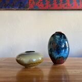 Glazed stoneware ceramics, signed and dated