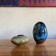 Glazed stoneware ceramics, signed and dated