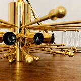 Large Austrian Palazzo Ice Glass Chandelier by J.T. Kalmar