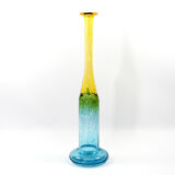 Glass vase wind pipes Bertil Vallien for Kosta Boda