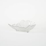 Glass leaf bowl, Danish design, 1970s, made in Denmark