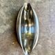 Silver stainless steel gravy boat