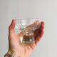 6 verres sur pied en verre épais design