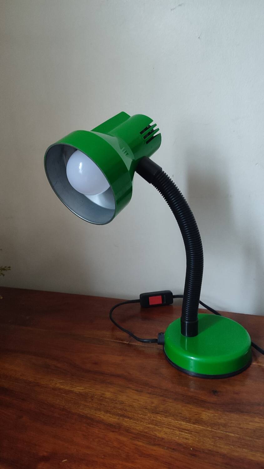 Vintage green desk lamp from the 80s