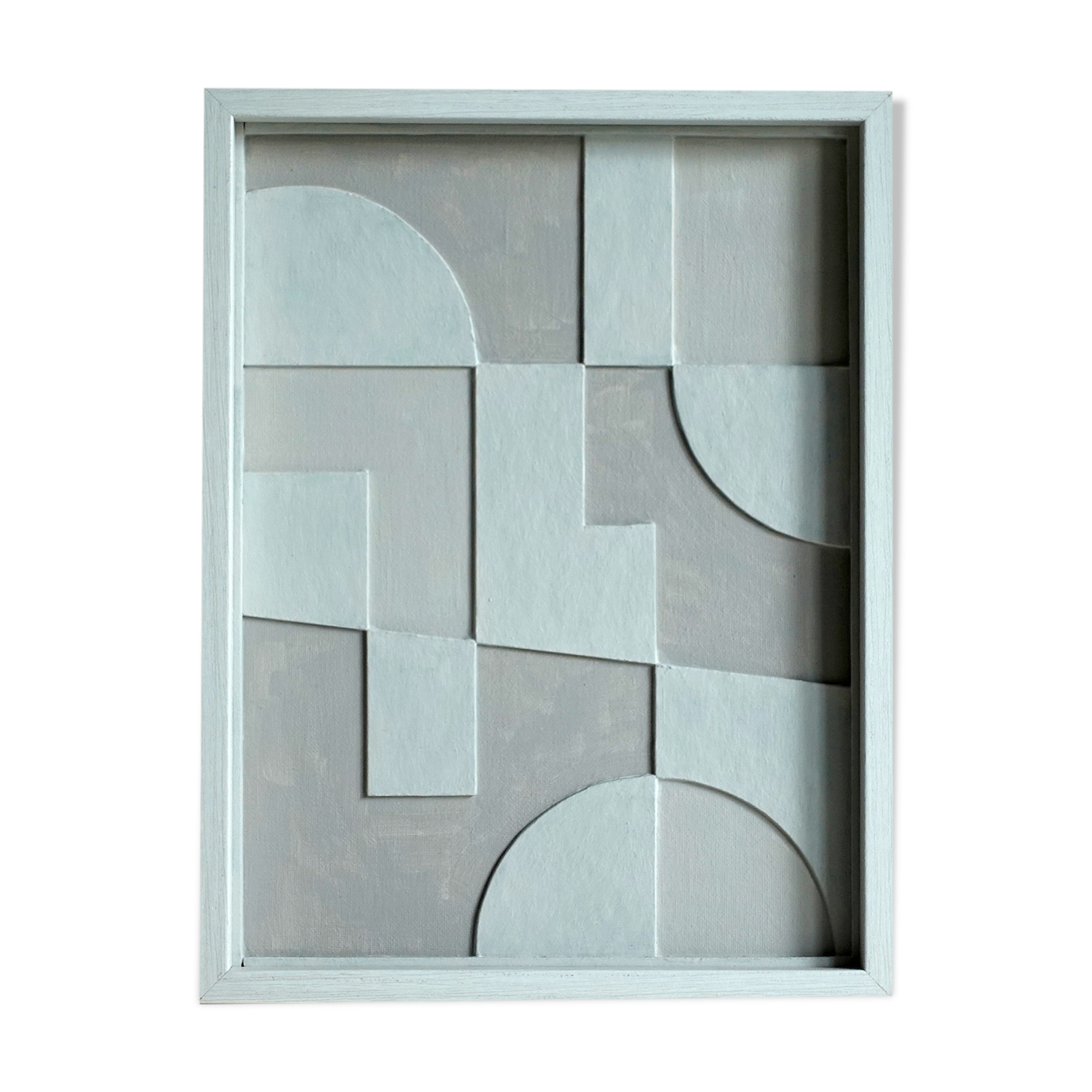 Abstract relief painting