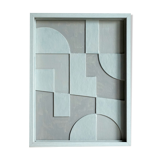 Abstract relief painting