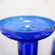 Pair of cobalt blue blown glass vases or carafes from the 1960s.