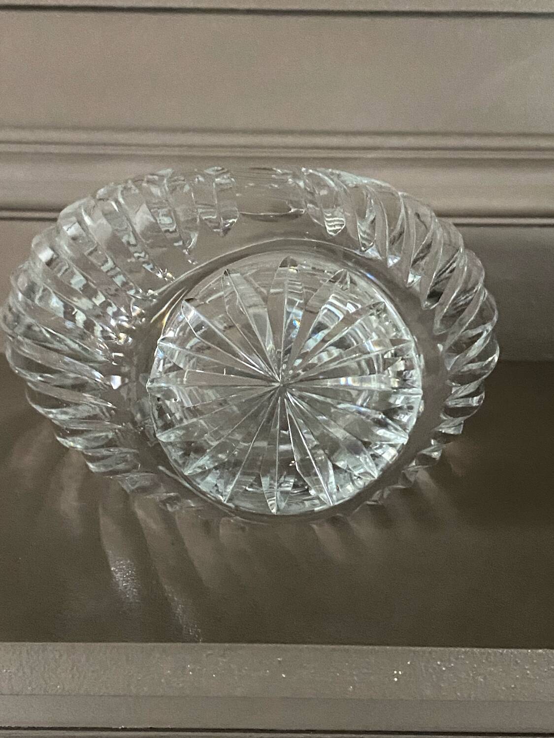 Vintage crystal vase