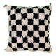 Berber cushion black chessboard