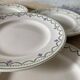 Flat plates Longwy model "Violetta", early 20th century