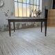 Table de ferme noyer pieds fuseaux 1950