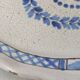 Old ceramic dish, Forges les Eaux / black bottom, late 19th century