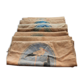 9 sacs en toile de jute potasse d'alsace