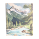 Toile ancienne montagne