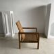 Fauteuil en bois naturel (teck) design minimaliste